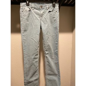 J crew light blue corduroy work pants size 27